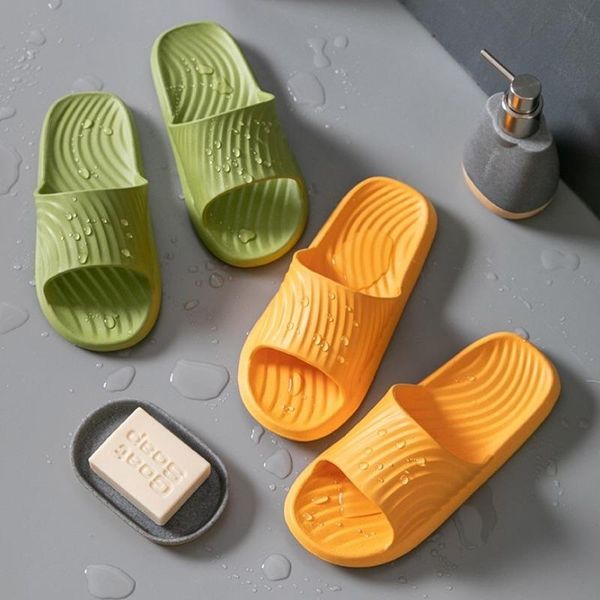 

slippers female summer household couple indoor non-slip soft bottom home deodorant bath bathroom sandals and male, Black