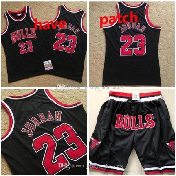 

09men's basketball chicago\rbulls\r23 michael\rjd mitchell & ness black 1997-98 swingman jersey 02 01