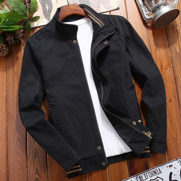

men's jackets men clothing 2021 korean fashion casual lightweight jacket spring and autumn coat lapel thin men's bomber, Black;brown