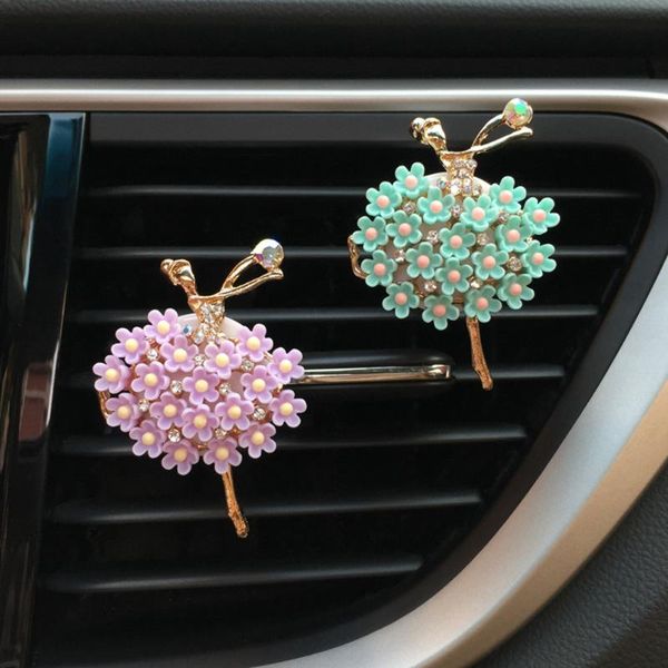 

car air freshener alloy ballet fragrance decoration smell car-styling butterfly perfume clip essential oil