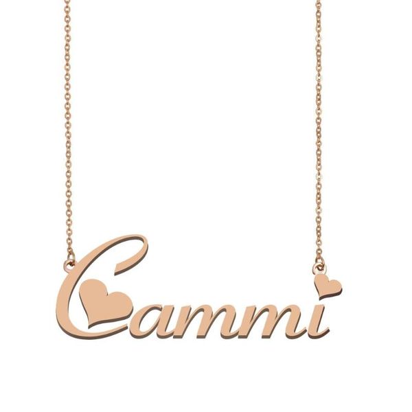 

pendant necklaces cammi name necklace, custom necklace for women girls friends birthday wedding christmas mother days gift, Silver