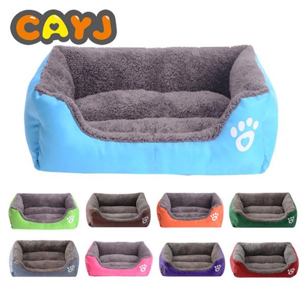 

kennels & pens dog bed puppy print kennel small medium large house for cat warm cotton pet accessories