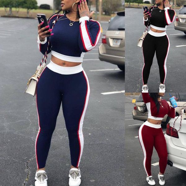 

women's two piece pants 2pcs set women sports sleeve crop outfit workout gym fitness athletic clothes tracksuit, White