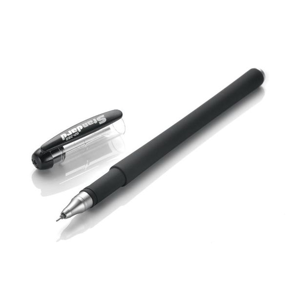 

gel pens 12 pack black /blue waterproof ink 0.4mm ultra fine point office & school