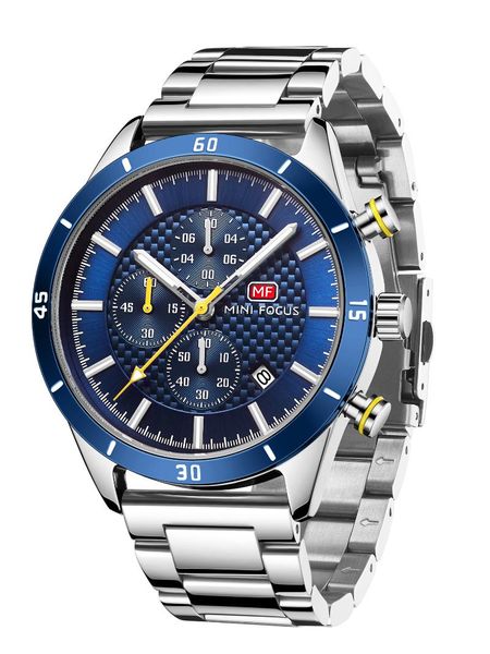 

wristwatches men watch l sport watches mens chronograph dial quartz wristwatch date male clock relogio masculino, Slivery;brown