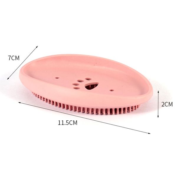 Многофункциональные держатели мыла с кистью Силиконовые мысы Box Box Портативный Сплошной Цветной Собака Лап Утечка воды 1 19yh Q2