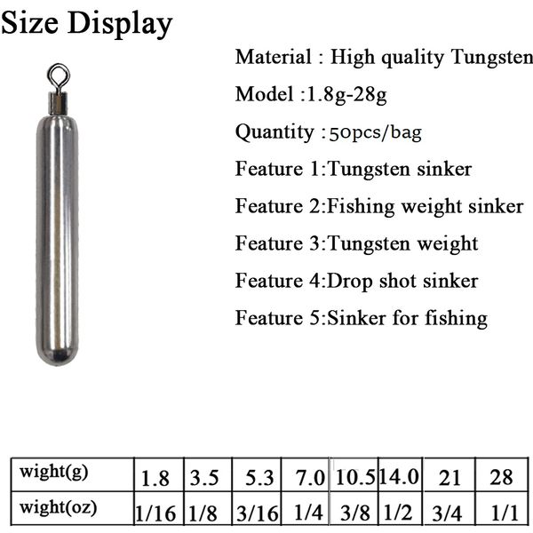 

50pcs/bag fishing drop sweights rig kit sinkers trokar slender shape waterdroptermial tanckle dark green
