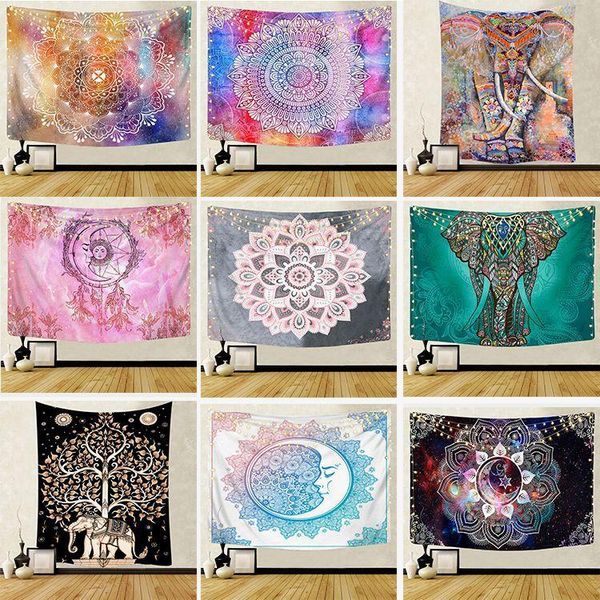 

tapestries hippie bohemian peacock mandala wall hanging bedding tapestry