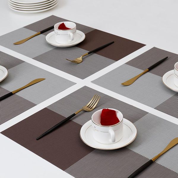 

mats & pads quality placemats for dining table home woven washable place durable heat-resistant pack of 4pcs