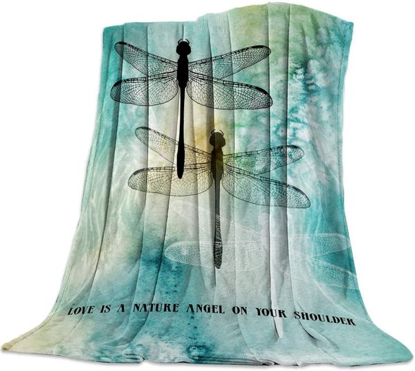 

ultra-soft blanketlove is a nature angel on your shoulderflannel fleece warm throw lightweight microfleece soft sofa bedroom