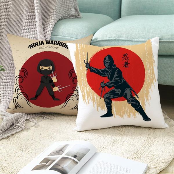 

pillow case custom ninja motorcycle pillowcases decorative sofa room bed cover home car cute cushion 45*45cm(one side) tpr027