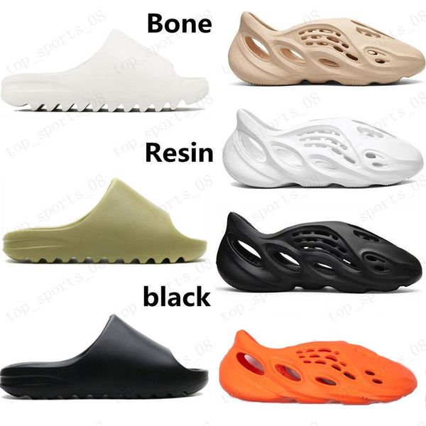 

2021 foam runner summer desert sand plat-forme fashion shoes sandals triple black bone white green platform sandal resin dark blue brown men