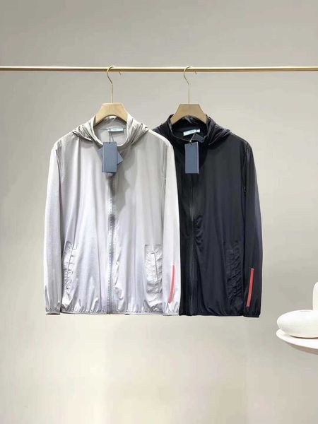 

men's jackets 2021 jacket with man's hood spring and summer thin sun block proof casual wind light comfortable outdoor suit, Black;brown