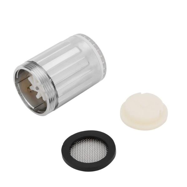 

color led light change faucet nozzle aerator shower water tap temperature sensor no battery glow screw kitchen faucets
