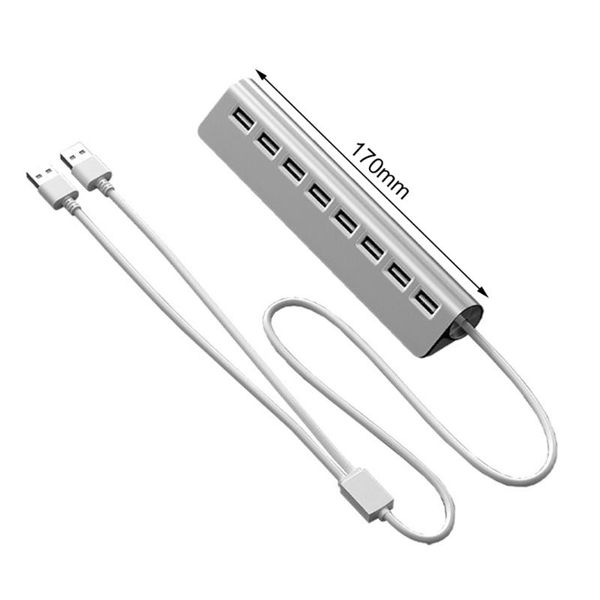 

hubs acasis 8 port usb 2.0 splitter aluminum alloy multifunctional hub for mouse keyboard u disk printer tablet