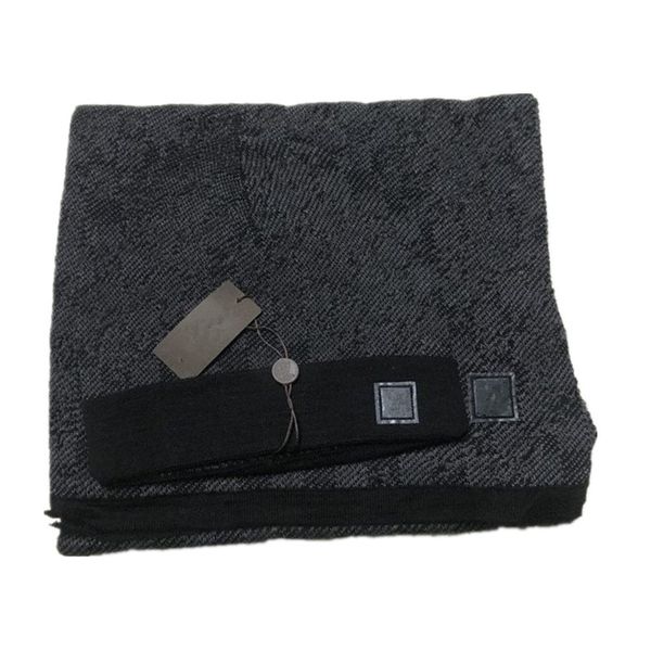 

men women designers hat scarf sets classic lattice keep warm in winter two-piece wool hats scarves set fashion accessories, Blue;gray