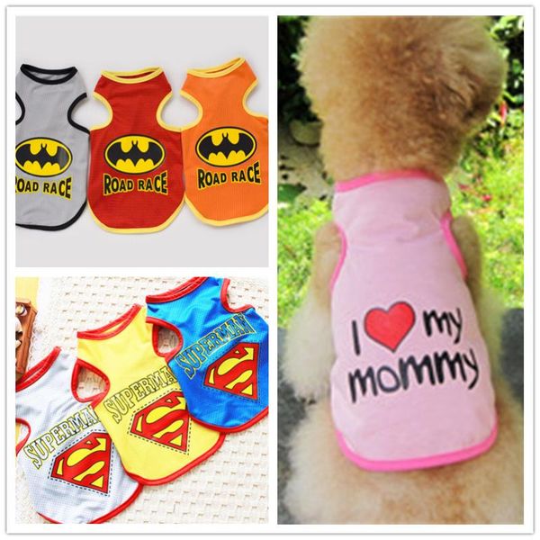 

pet dog summer vest cool thin t-shirt puppy cotton small pets clothes f40 apparel