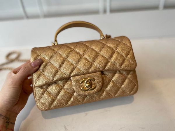 

chanel designer classic mini two-way bag flip square pu leather chain diamond lattice line cross handbag spring summer handbag