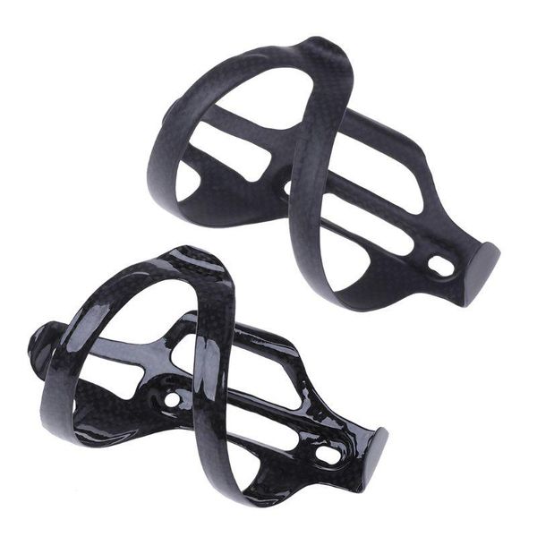 

full carbon fiber bicycle bike water bottle holder adjustable side open cage kit bottles & cages
