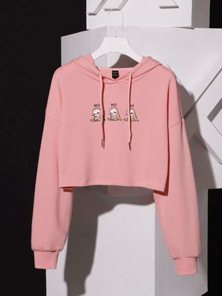 

x tobefonseca drop shoulder letter & cartoon graphic hoodie d0nz#, White;black