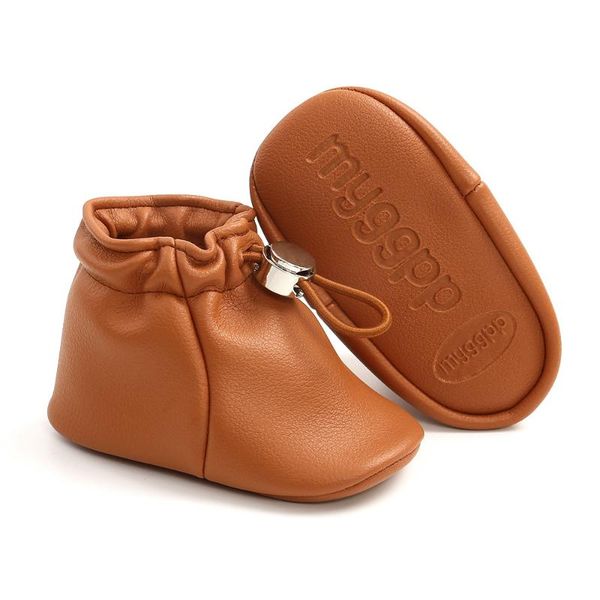 

first walkers drawstring cute baby shoes infant born girls short boots keep ankle warm prevent falling crib solid
