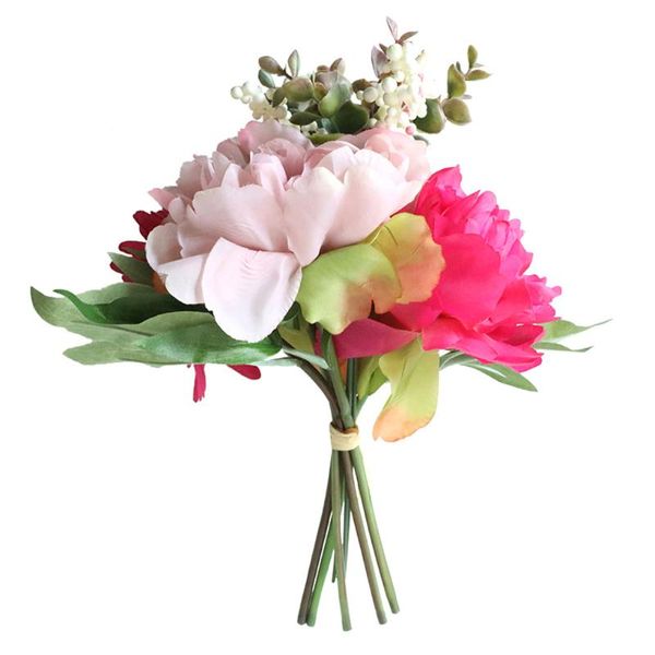 

decorative flowers & wreaths artificial flower bouquet simulation bundle fake floral decor wedding party ornament