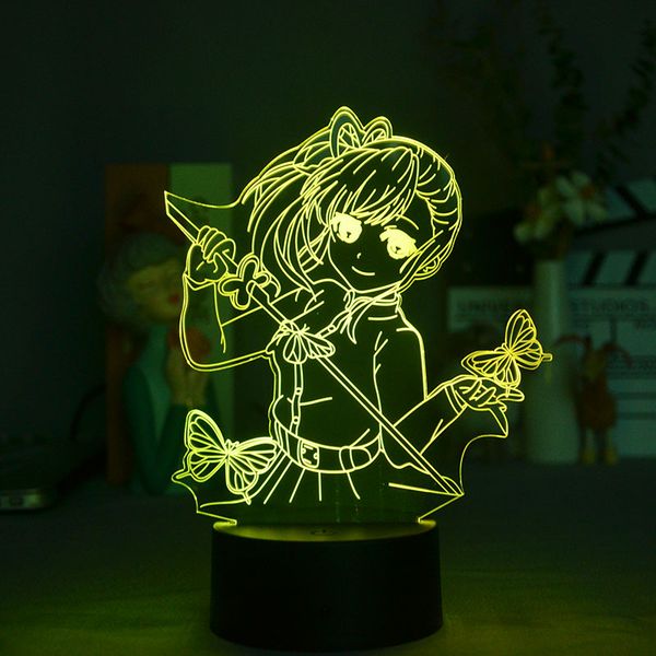 

bluetooth base 3d lamps bedside night light led demon slayer nightlight touch switch atmosphere home party decor anime fans gift