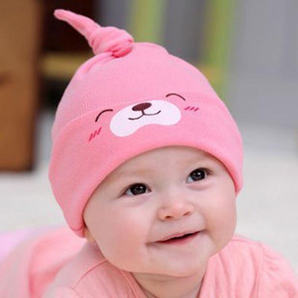 

caps & hats born cute mult-color props autumn cartoon baby hat girls boys cotton sleep cap kids headwear kawaii children gifts, Yellow