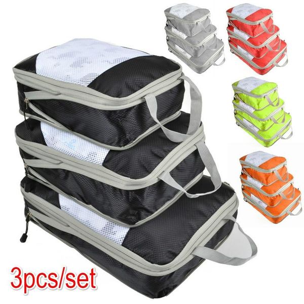 

storage bags 3pcs travel bag set suitcase organizer portable compressible