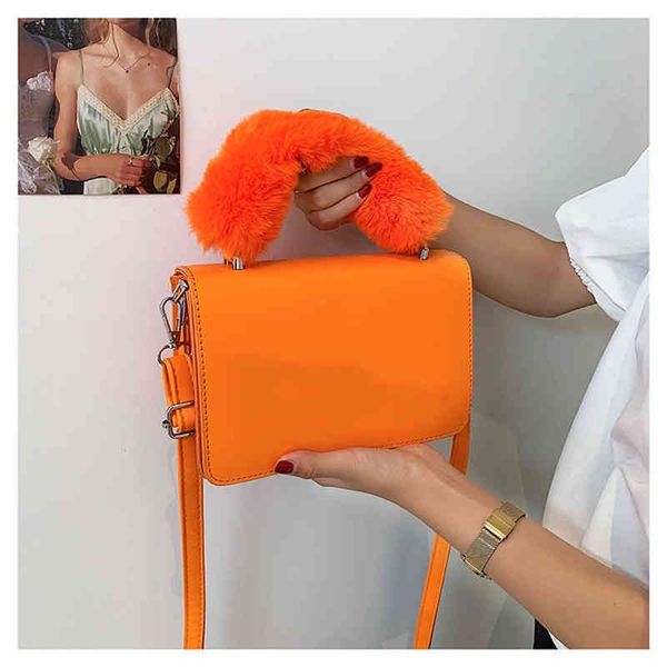 

fashion handbags small square bag wallet 2022 designer new women luxurious bag plush wrist handbag single shoulder messenger casual purse