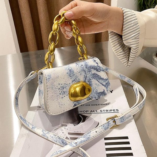 

fashion chain mini pu leather hand bags for women 2021 summer solid color wild crossbody shoulder female small handbag