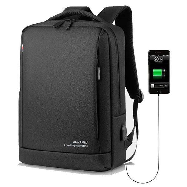 

backpack men business travel multifunction usb charging 15.6 inch lapbackpacks school bag male waterproof 2076