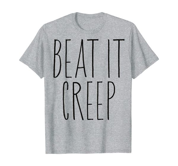 

beat it creep t-shirt, White;black