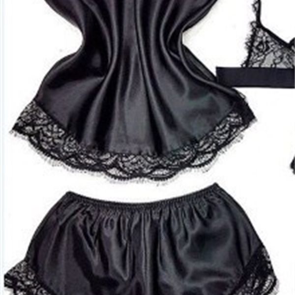 

selling lingerie temptation lace split two-piece set, Black;white