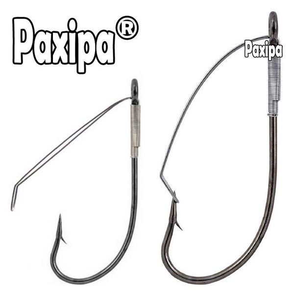 

fishing hooks 20pcs weedless barbed hook sizes 6-5/0 high carbon steel bass single
