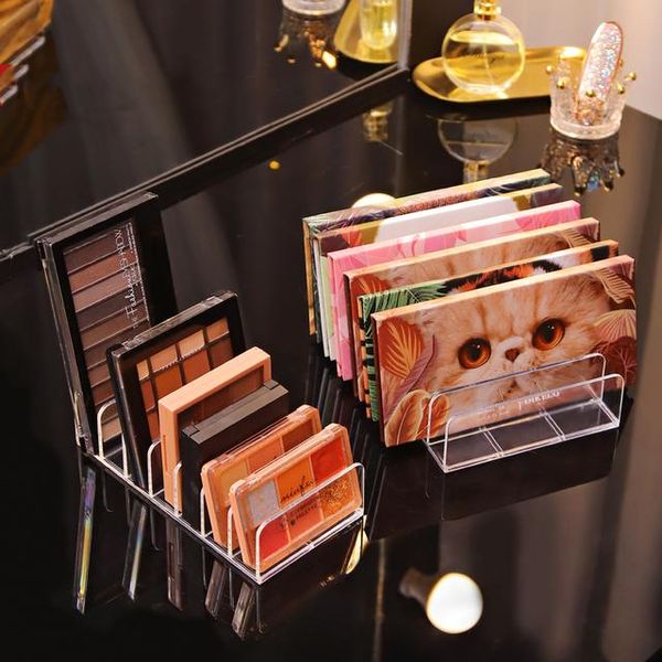 

storage boxes & bins seven grid eyeshadow tray box powder makeup tool desktop