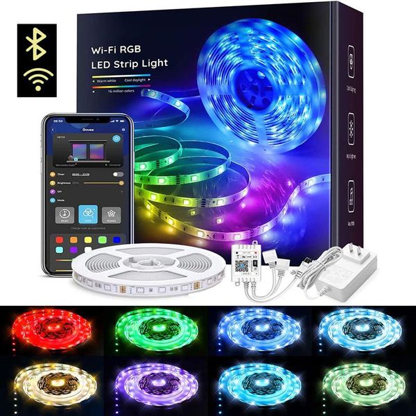 

strips bluetooth led light bar 2835 rgb flexible ribbon stripe dc 12v diode with infrared controller adapt
