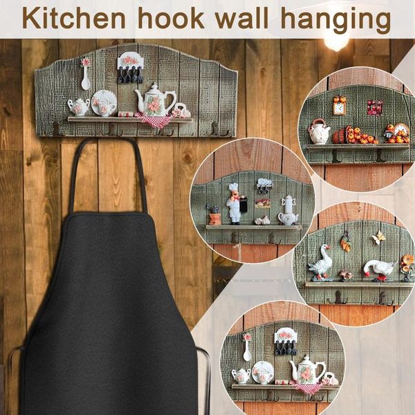 

creative nordic solid wood kitchen restaurant decoration hook coat rack porch hanger wall hanging for home hooks & rails