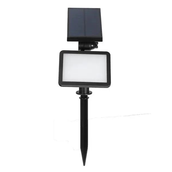 

solar powered 48 led light outdoor path wall landscape home garden fence lamp