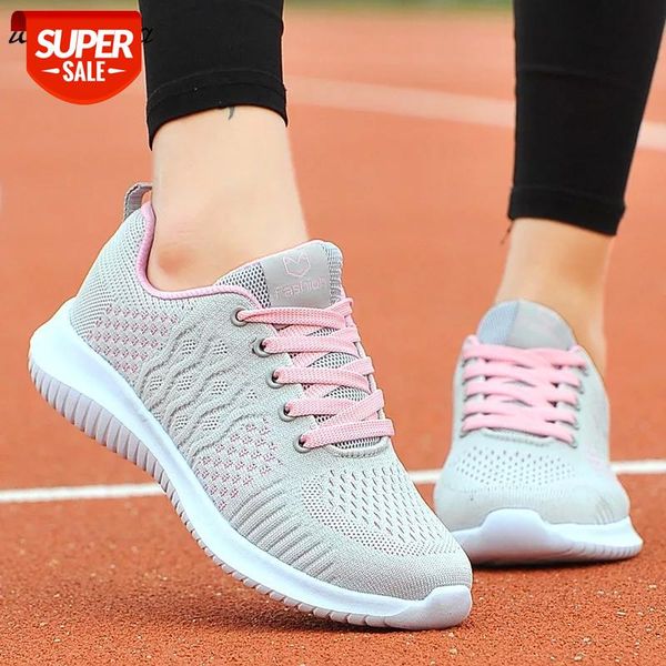 

women sneakers breathable flat shoes white lightweight comfortable casual ladies lace-up chaussures femme tenis feminino #rc6h