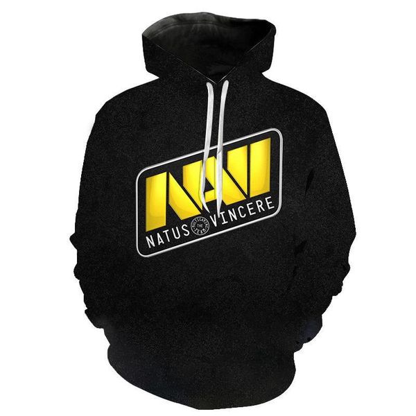 

men's hoodies & sweatshirts sweat Ã capuche de 'Ã©quipe esports natus vinci pour hommes et femmes, vÃªtement jeu, impression 3d, cs, Black