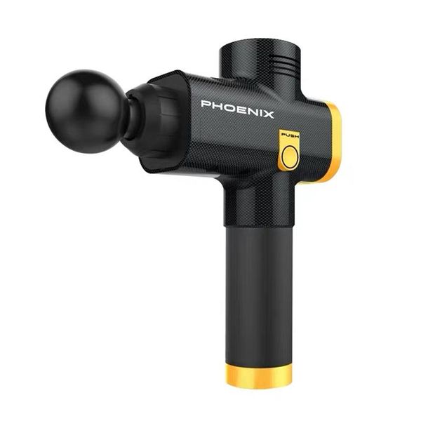 

phoenix a2 6 heads lcd massage gun muscle stimulator 20 speeds body massager black mg45110 electric massagers