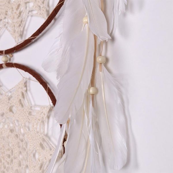 

decorative objects & figurines 875a 3 rings dream catcher handmade feather wall hanging dreamcatcher ornaments car bedroom home decor