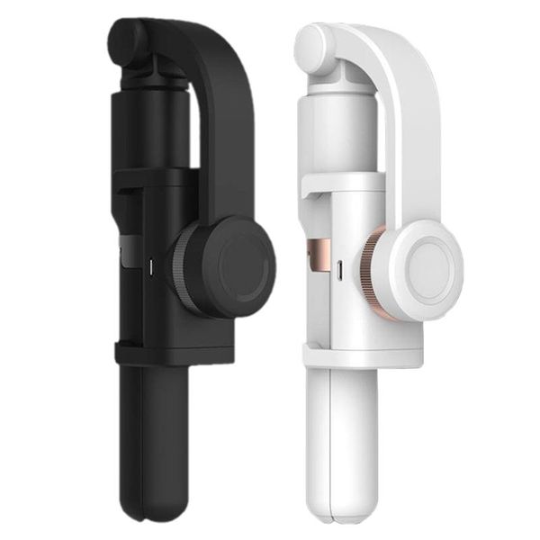 

1-axis handheld gimbal stabilizer for smartphone, time-lapse object tracking, pan-tilt tripod with built-in bluetooth remote tripods
