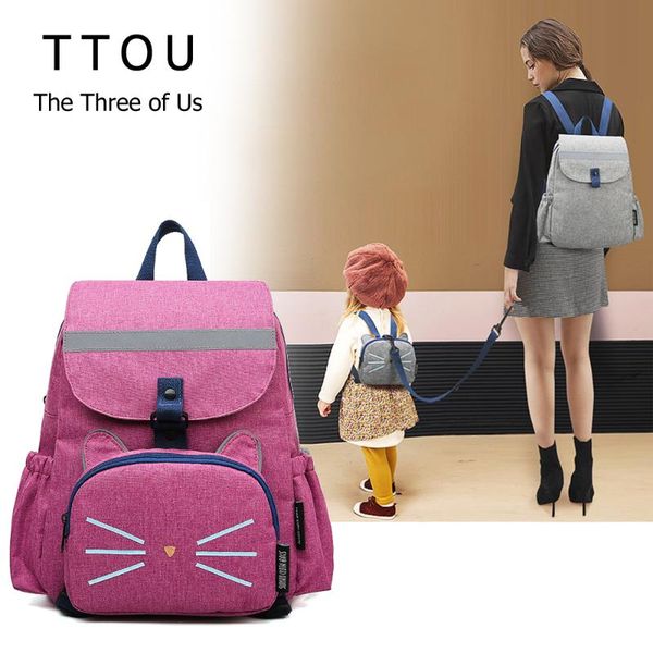 

outdoor bags fashion women's backpack cute cat pu leather school bag for teenagers girls female multi-funcional rucksack sac mochila fe