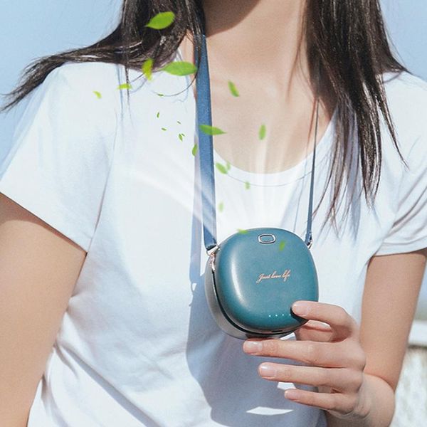 

mini wind power handheld fan ultra-quiet neck portable student office cute small cooling fans type c charge for travel offic electric