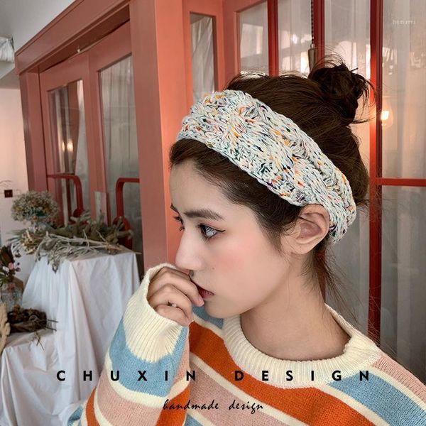 

girl hair accessories retro autumn winter warm women for headband1