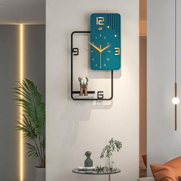 

wall clocks luxury minimalist clock painting modern design silent industrial mteal living room reloj pared grande decor