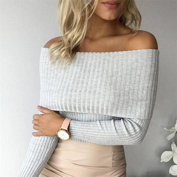 

women's sweaters off shoulder knitted sweater women winter slim oversized and pullovers autumn jumper pull femme, White;black