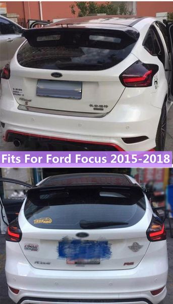 

car led rear tail lights for ford focus 15-18 drl brake driving reverse slamp warning turn signal light